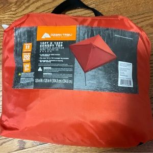 Ozark Trail 10' X 10' Top Replacement Cover for Outdoor Canopy(Cover Only), Red